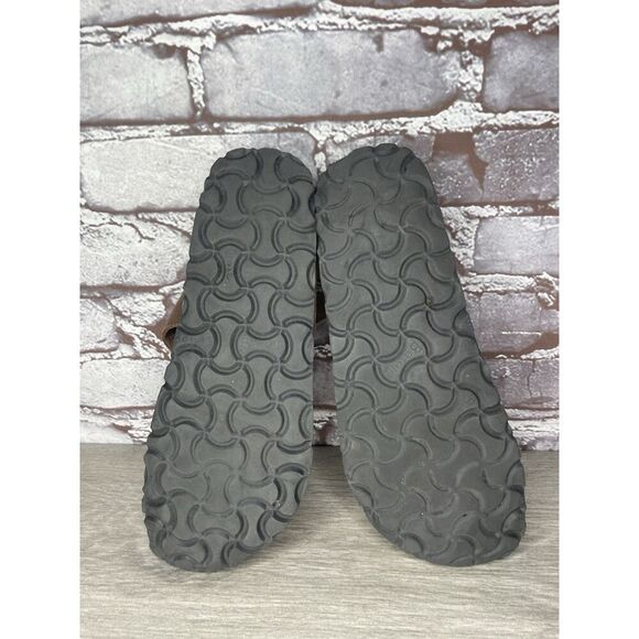 Betula Birkenstock Gizeh Brown Leather Cork Thong Sandals Women Sz 38EU/7.5M US - Picture 7 of 16